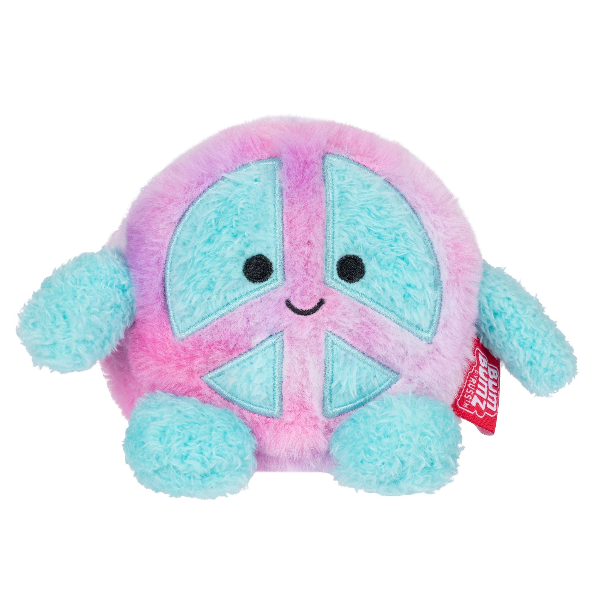 Hot! BumBumz RetroBumz 4.5-Inch Peace Symbol Plush Toys