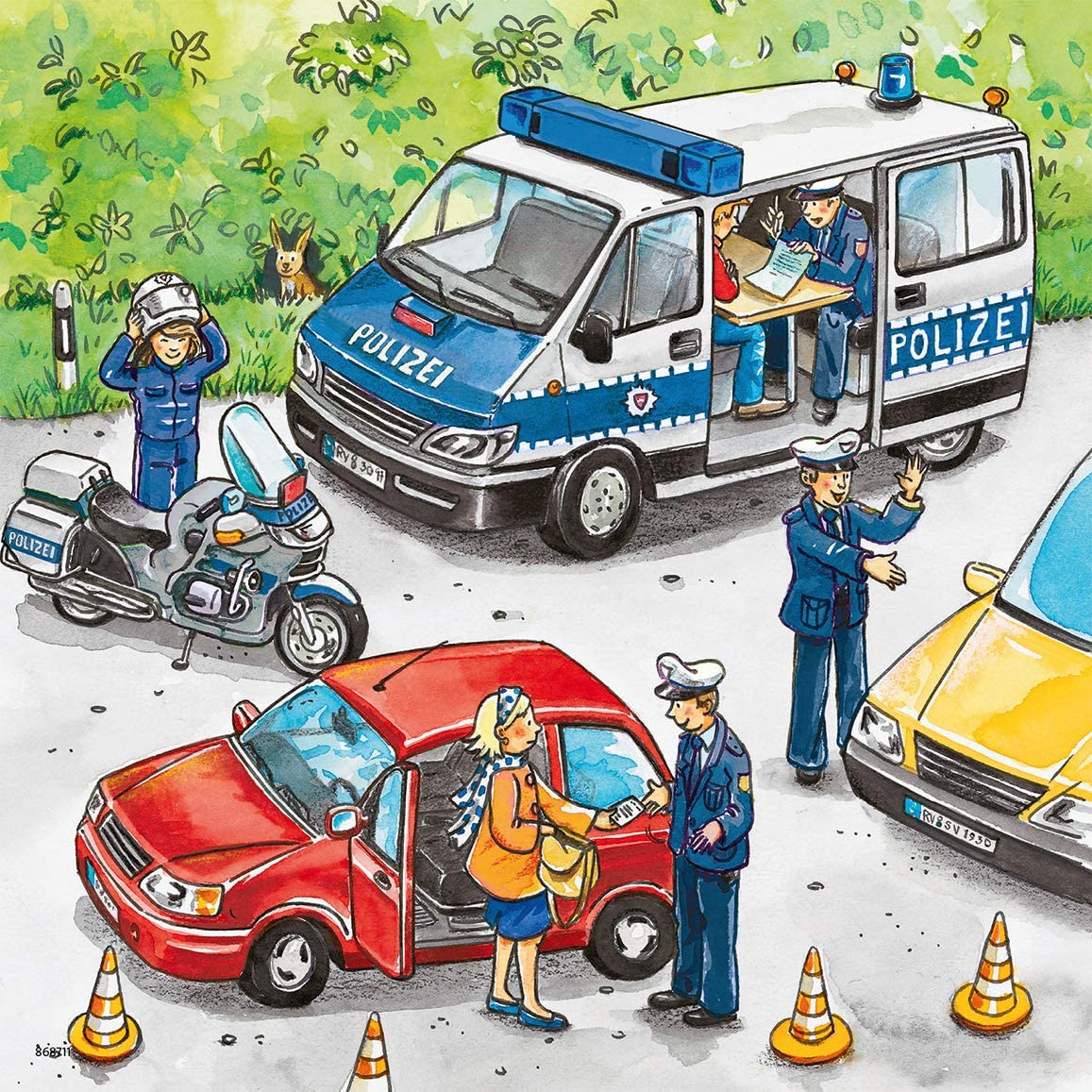 Ravensburger Police In Action Puzzle - 3 Sets of 49 Pieces, Premium Puzzling Fun