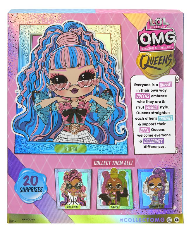 Hot Deal: L.O.L. Surprise O.M.G. Queens Fashion Doll - Prism for Imaginative Play