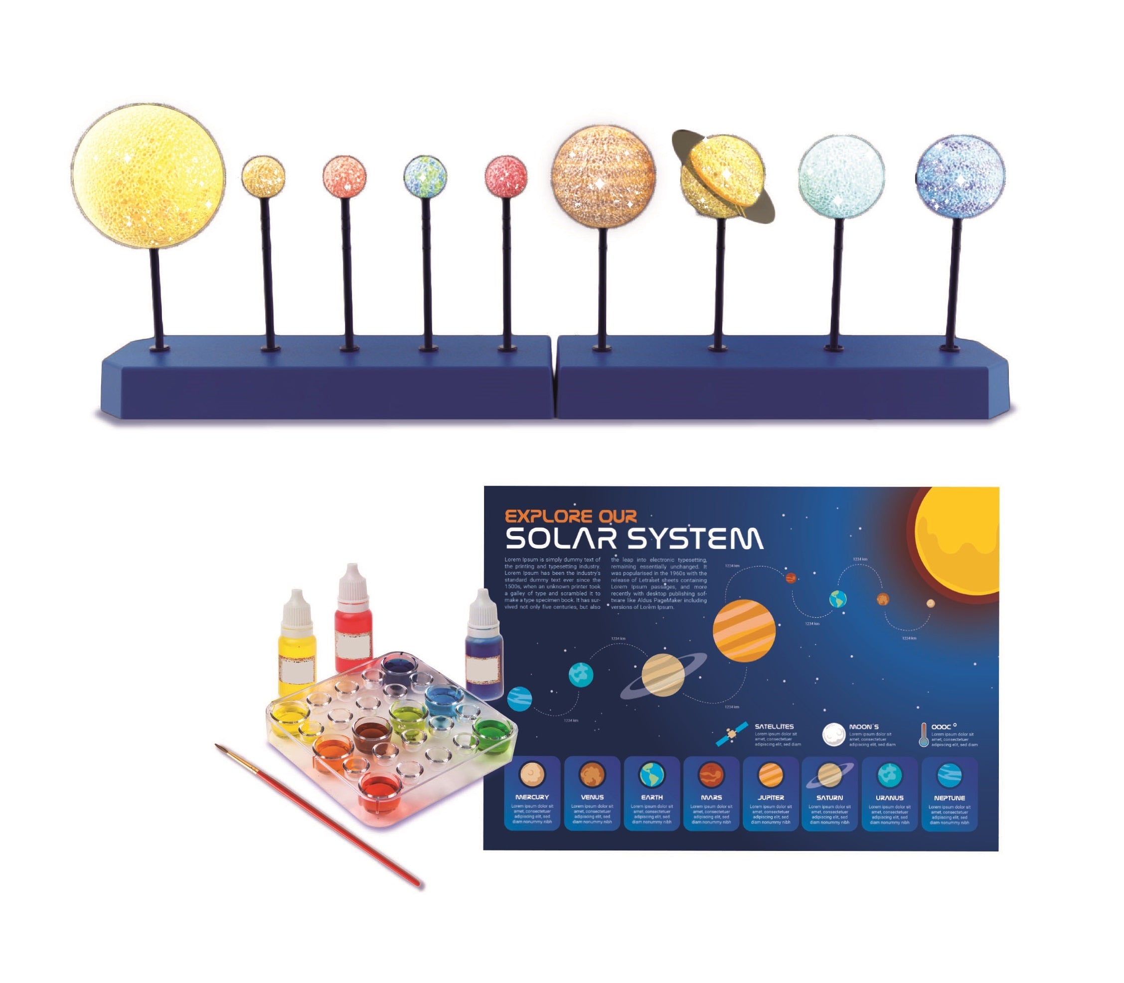 Fun DIY Solar System Crystal Growing Kit
