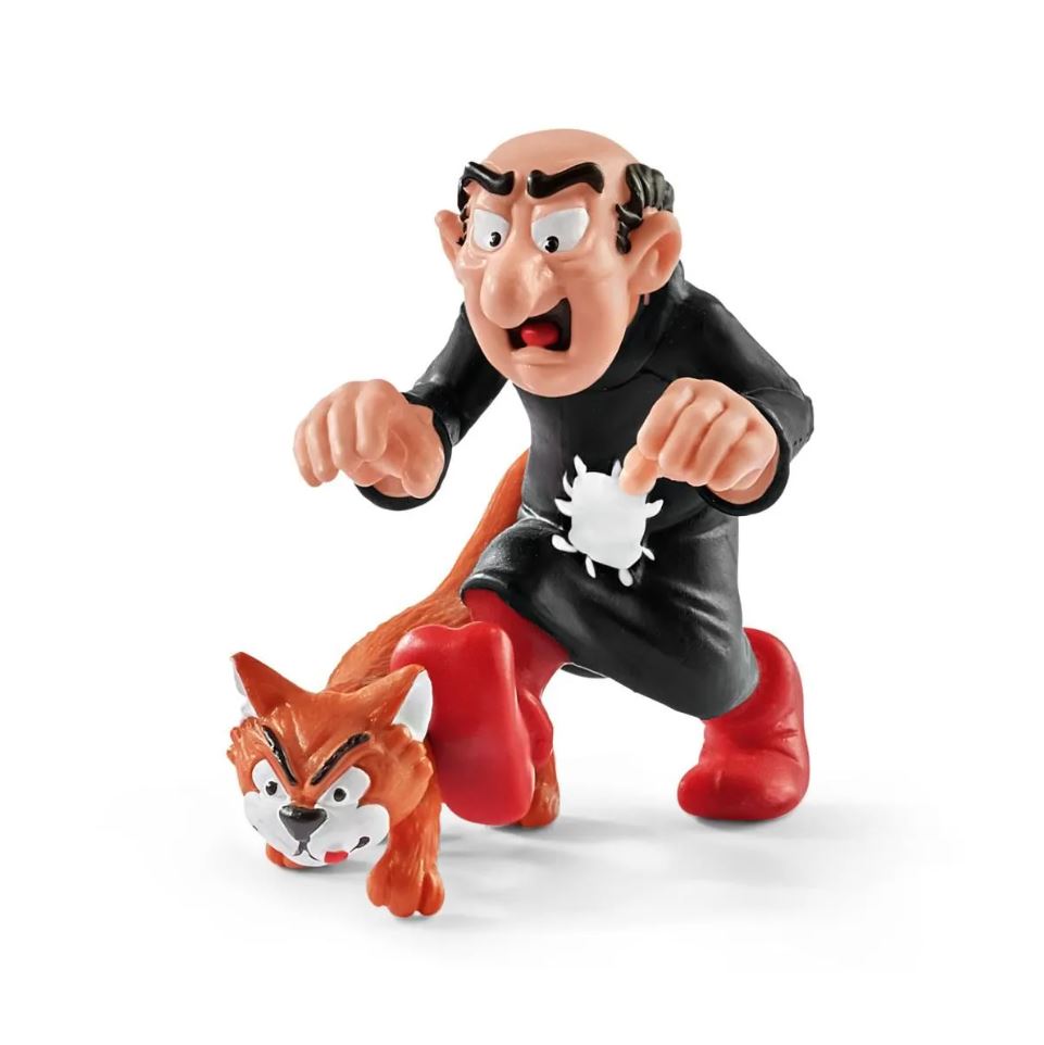 Hot Deal! Schleich Play Set: Large Smurf House with 2 Figurines - Papa Smurf and Gargamel