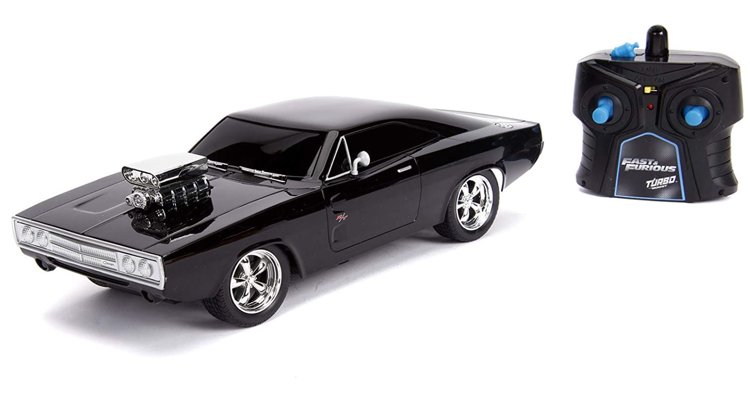 Jada Fast & Furious Twin Pack RC Cars: Dom's Charger and Police Hellcat
