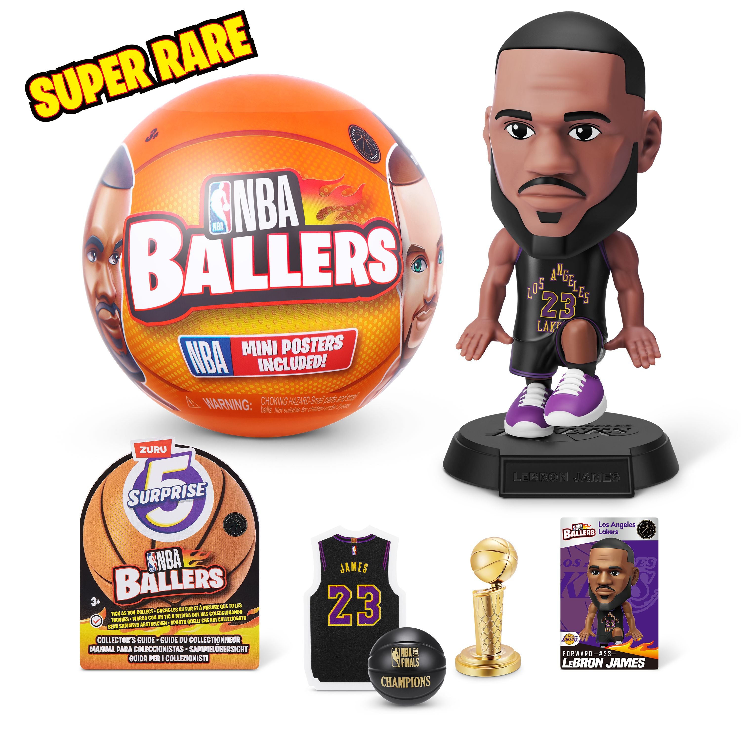 ZURU 5 Surprise Assorted Styles NBA Ballers Collectible Set