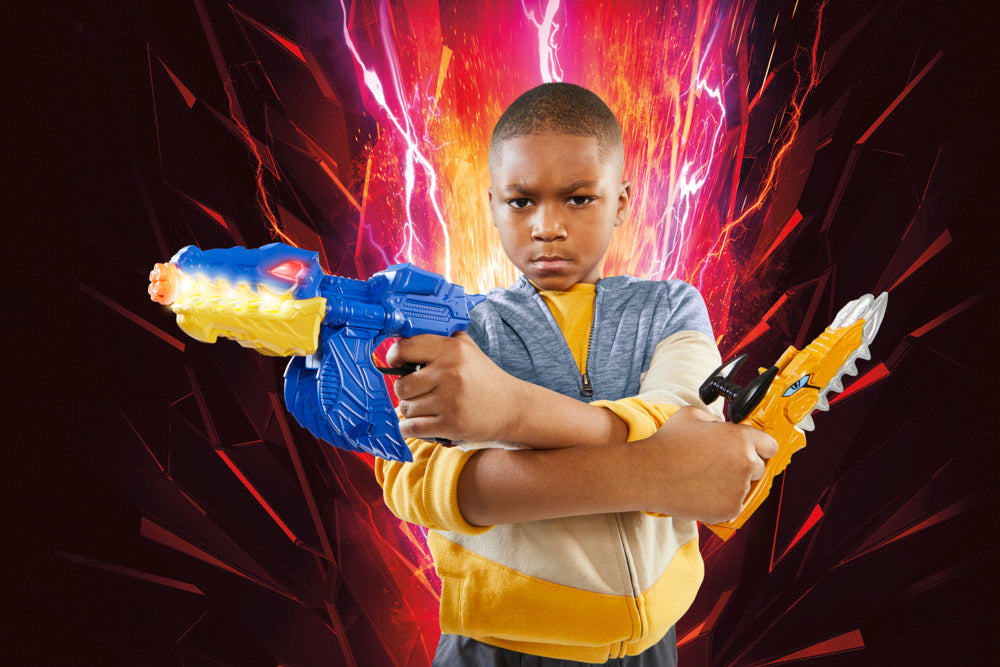 Hot Sale! Power Rangers Dino Fury Gold Fury Blade Blaster Costume Toy for Kids
