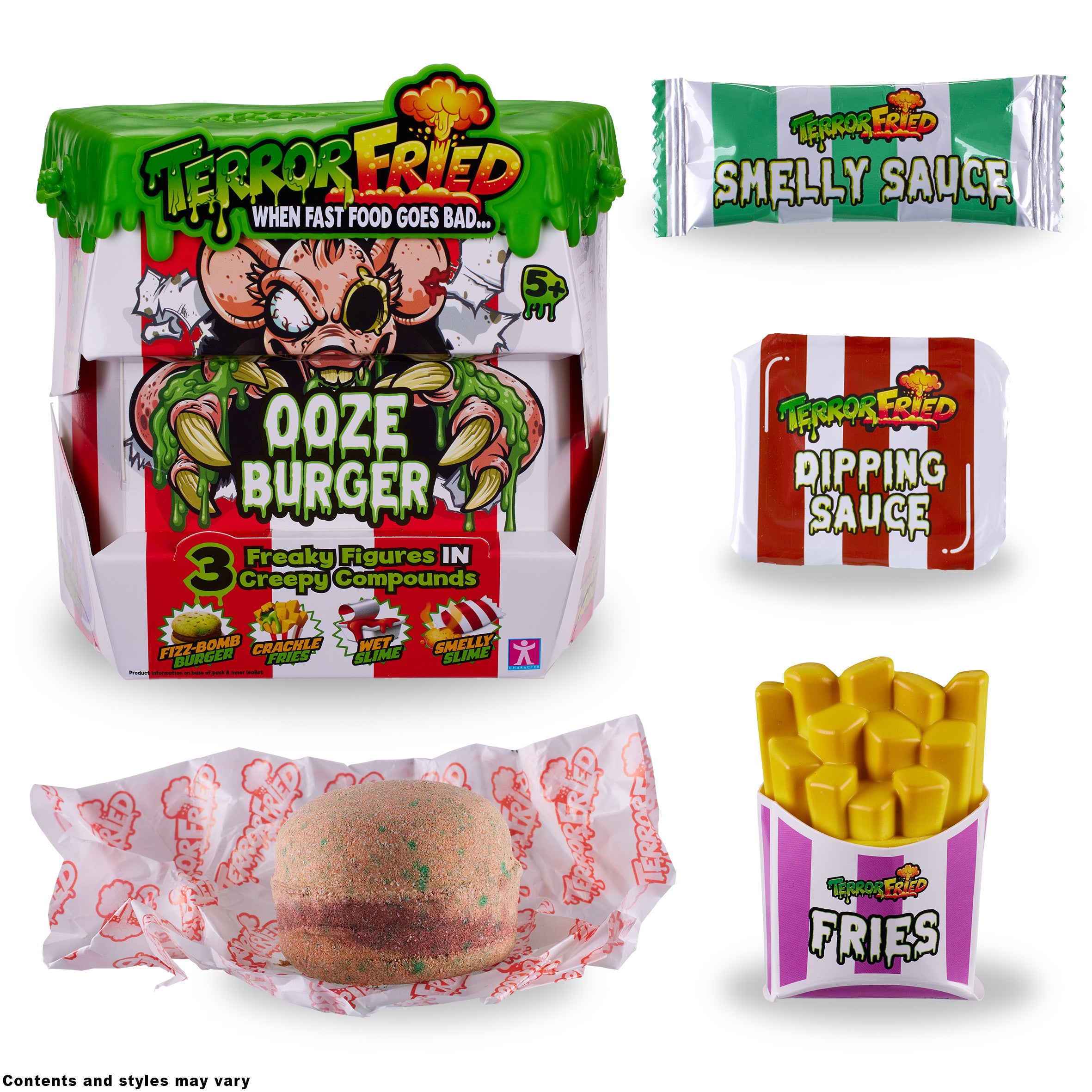 Spooky Terror - Fried Ooze Burger with Surprise Elements