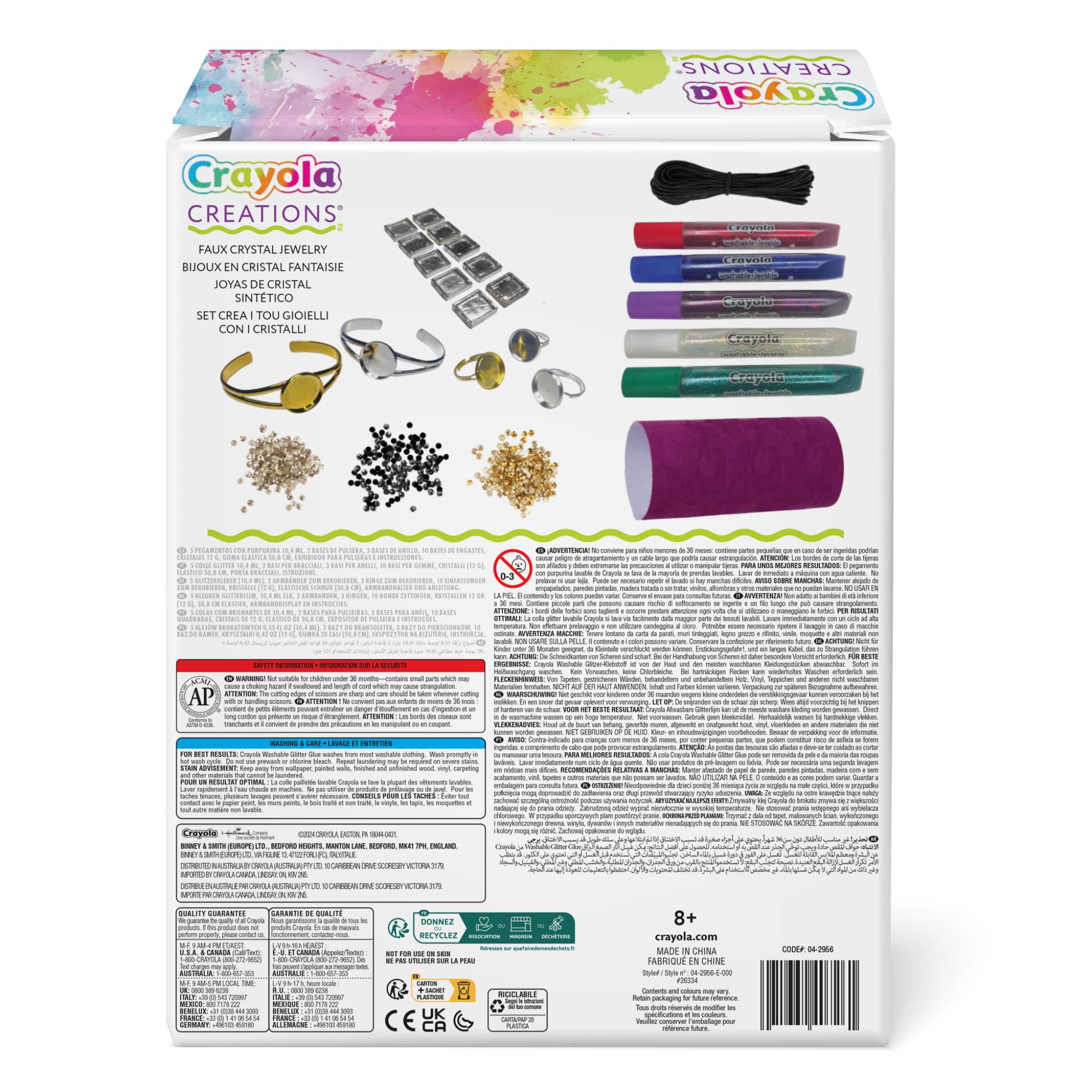 Crayola's Sparkling Faux Crystal Jewelry Making Kit for Creative Minds