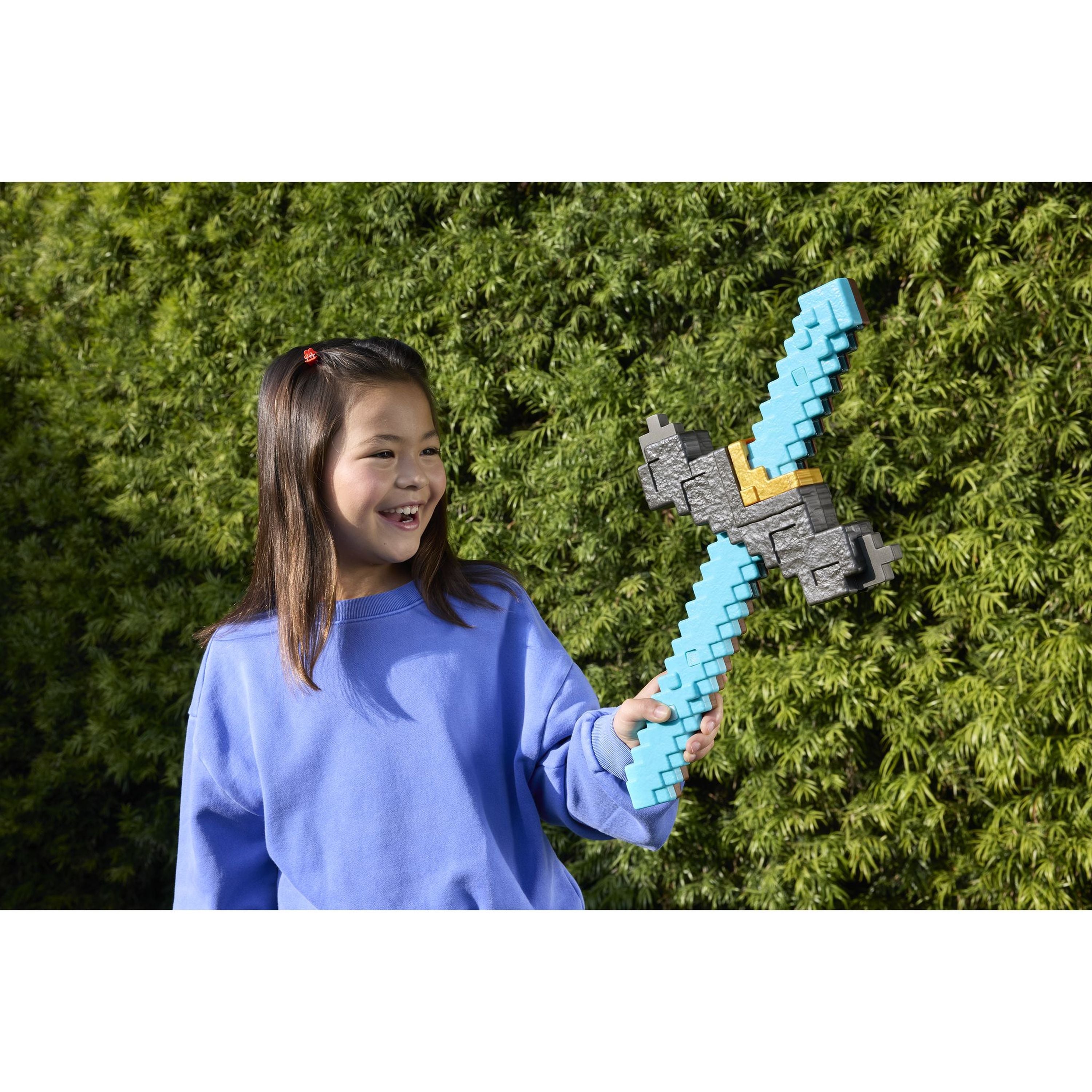 Hot Deal! A Minecraft Movie Inspired Click and Switch Sword - Pickaxe Toy for All Ages