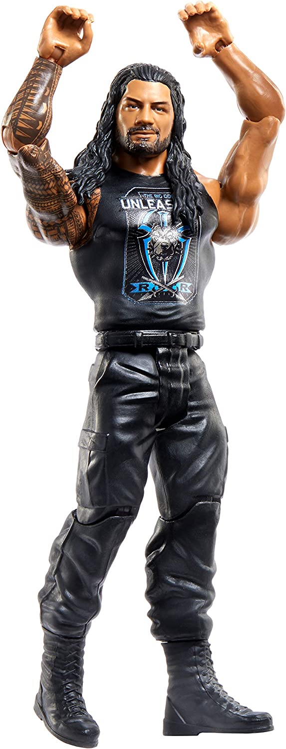 Series 108 WWE Basic Action Figure - Authentic Roman Reigns, Approx 6-Inch