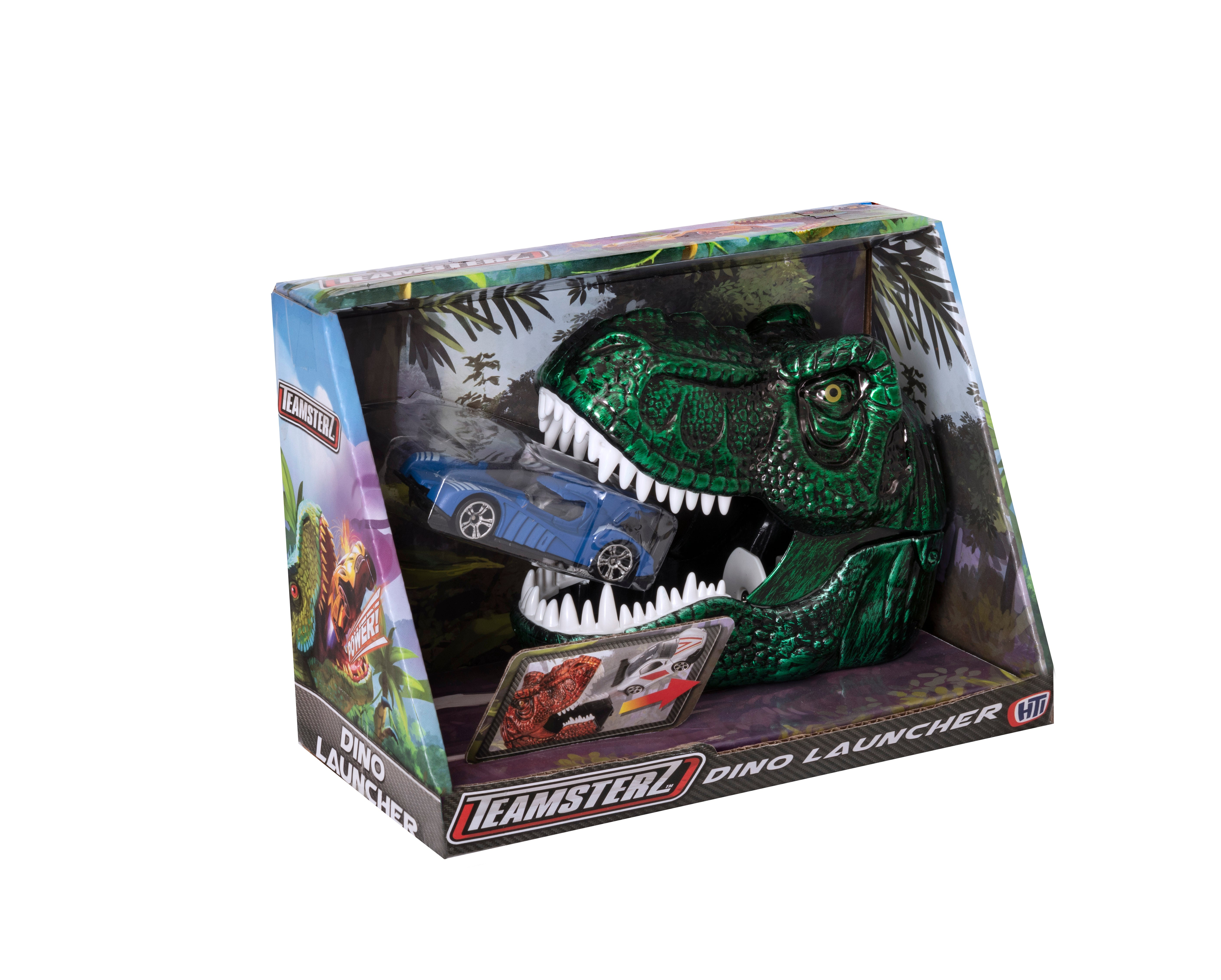 Hot Sale! Teamsterz Dinosaur Car Launcher with Assorted Die - cast Vehicles