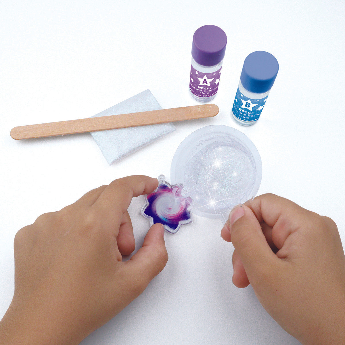 Hot Sale! Nebulous Stars Resin Portal Jewelry Craft Kit for Creating 8 Glittering Jewels