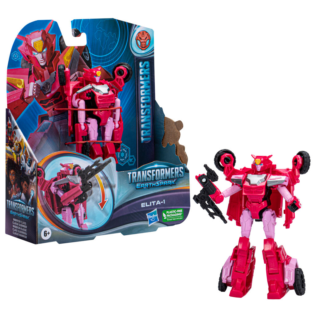 Hot Sale! Transformers Earthspark Warrior Class - Elita-1 Action Figure for Kids
