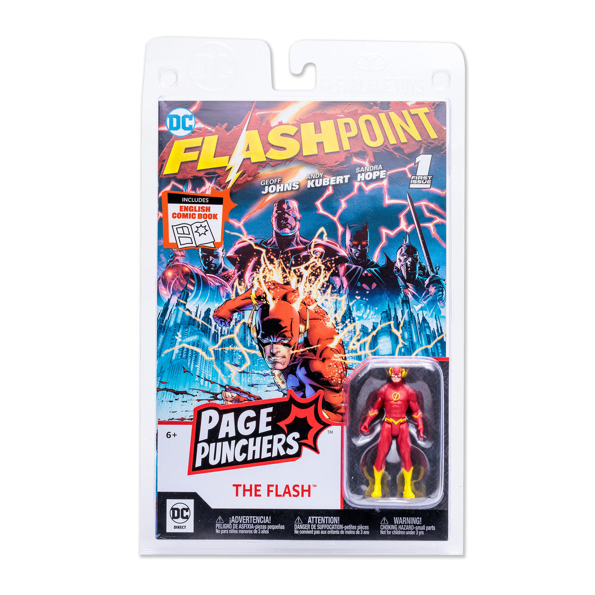 Hot! DC The Flash 3-Inch Figure with Comic Book