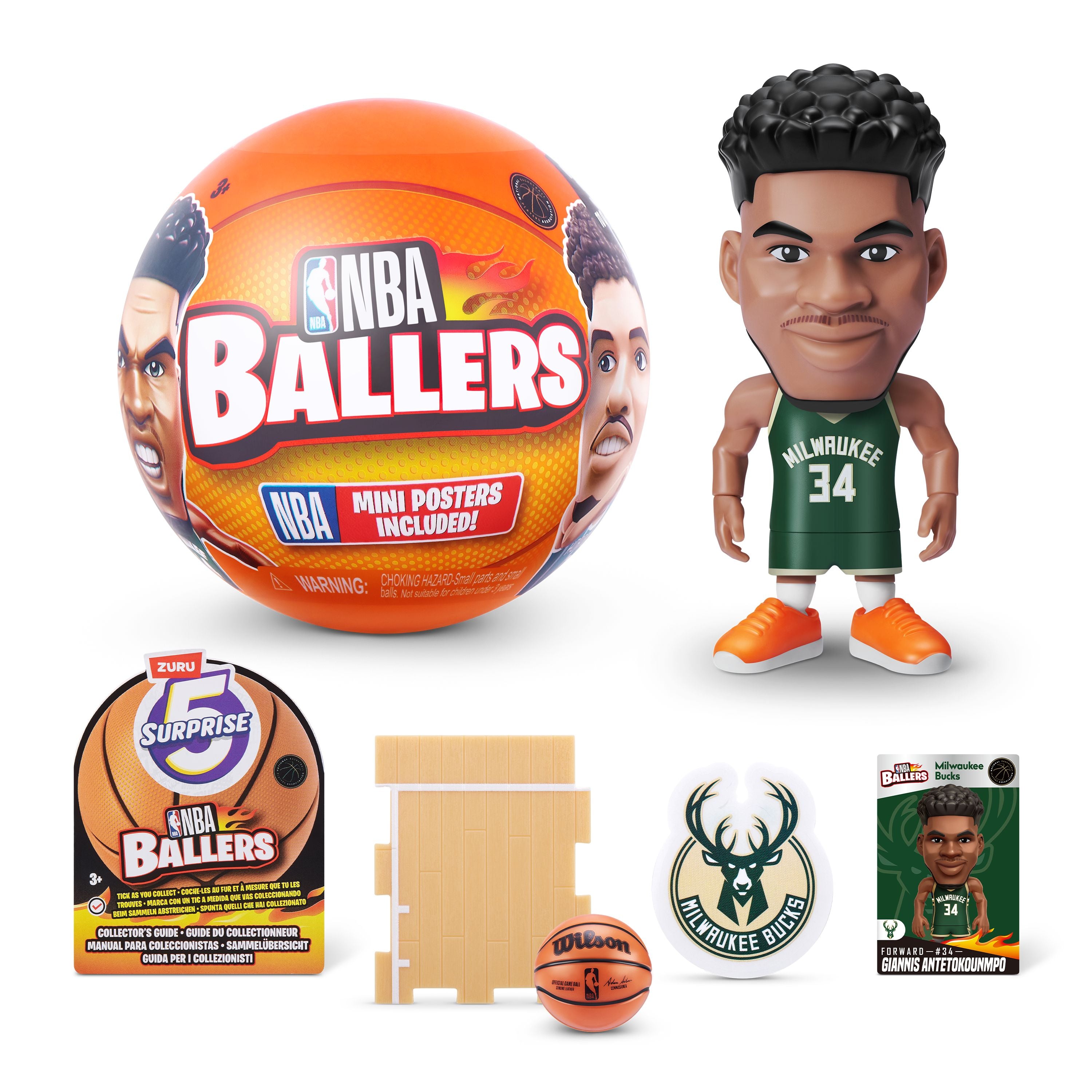 ZURU 5 Surprise Assorted Styles NBA Ballers Collectible Set