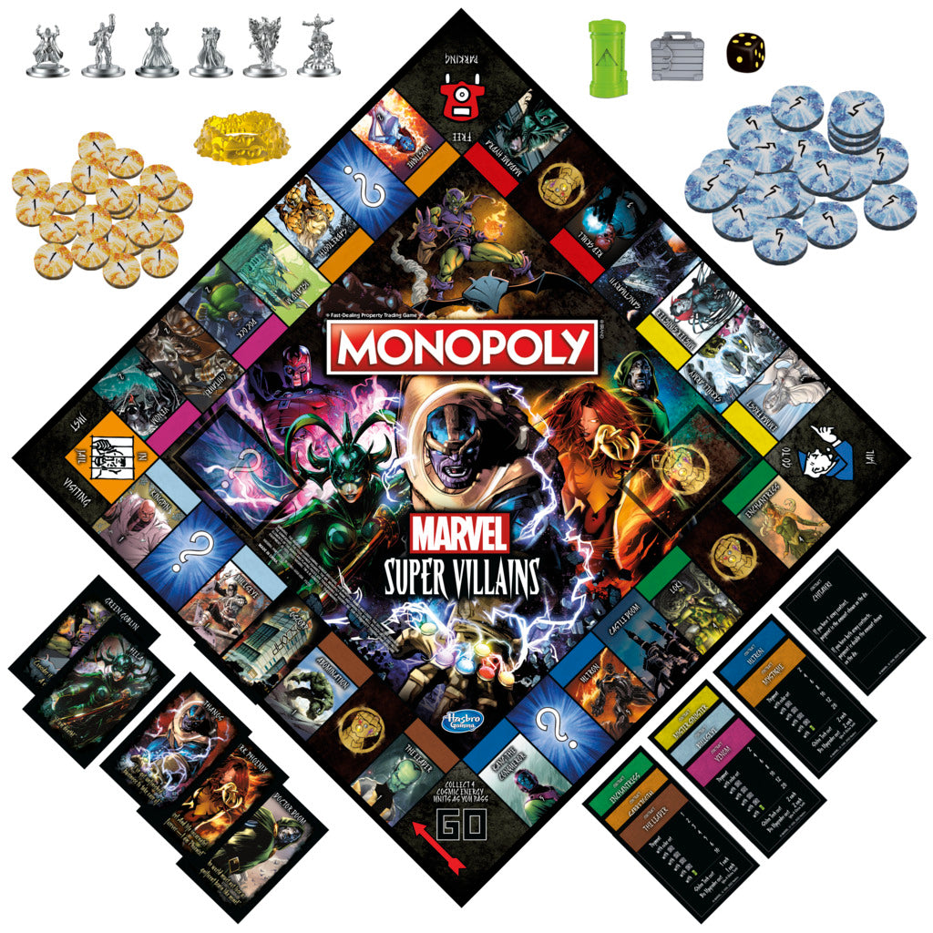 Marvel Super Villains Themed Monopoly Board Game Special Edition