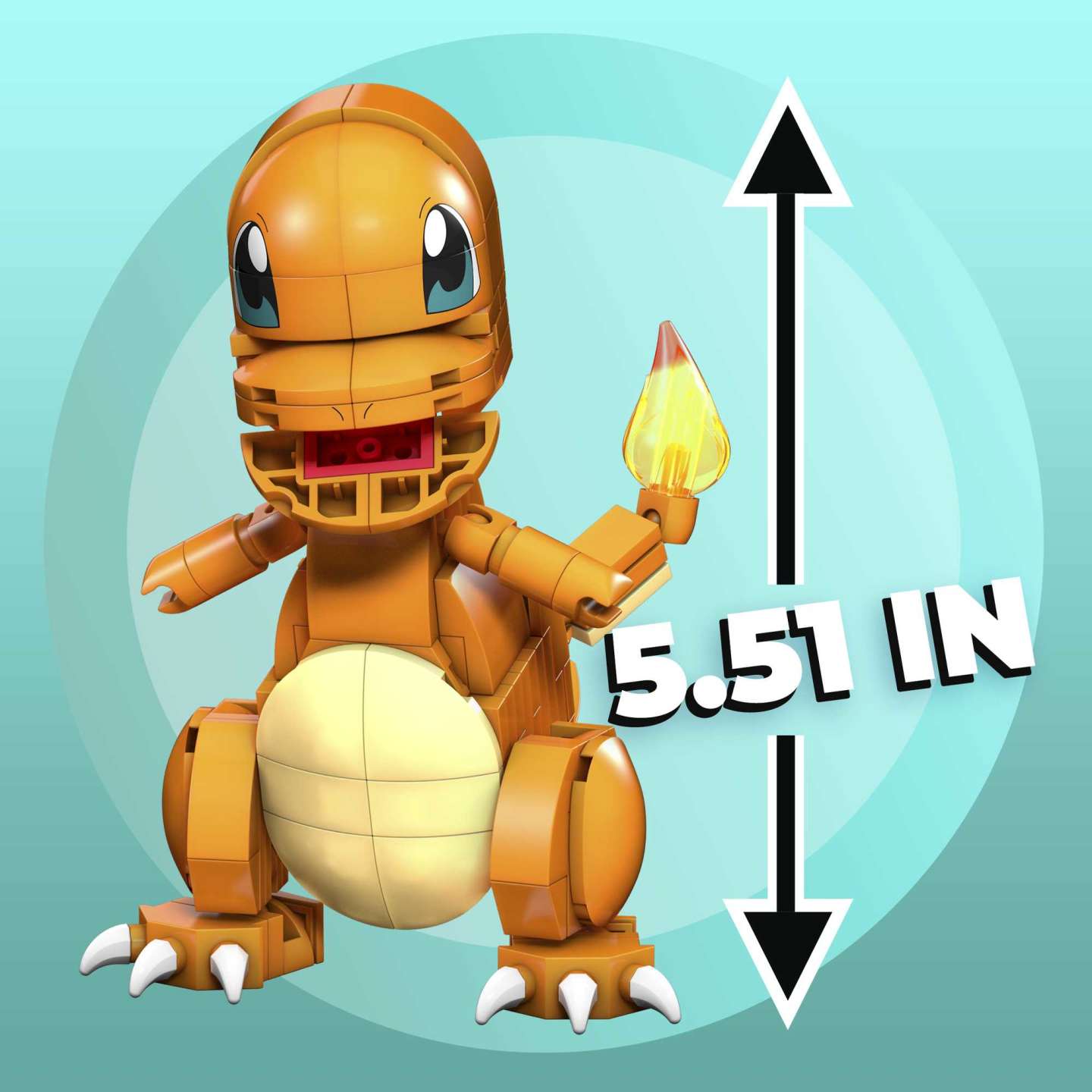 MEGA Construx Build & Display Fire - Breathing Pokemon Charmander Set