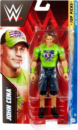 Hot! WWE John Cena Green Respect T-Shirt Figure