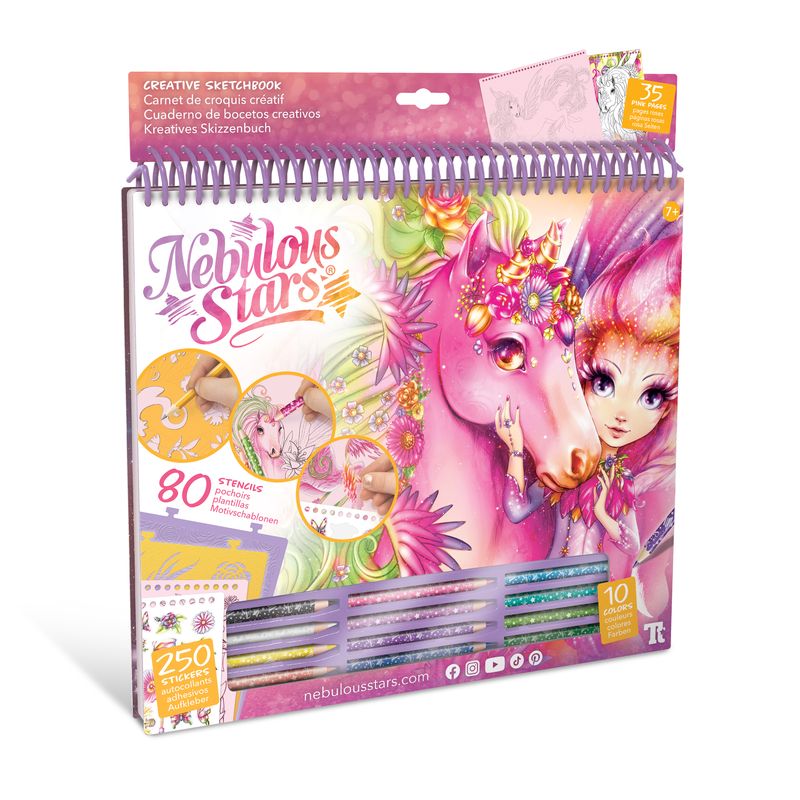 Large Mystical Creative Sketchbook - Lilyaz & Viviaz for Art Lovers