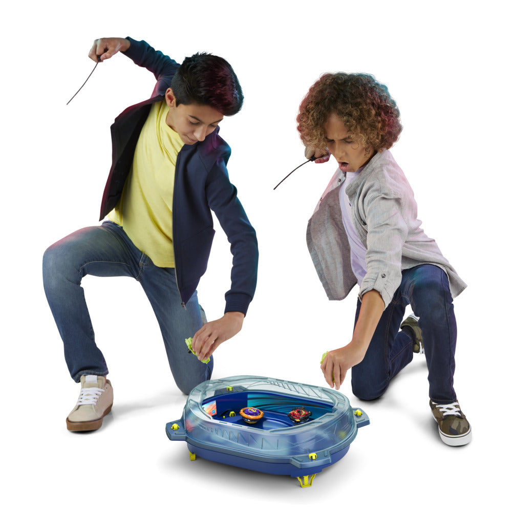 Hot! Beyblade Burst QuadStrike Thunder Edge Battle Set