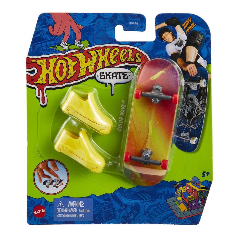 Hot Deal! Single Pack Hot Wheels Skate Fingerboard - Abstrakt 4/5 Color Wave