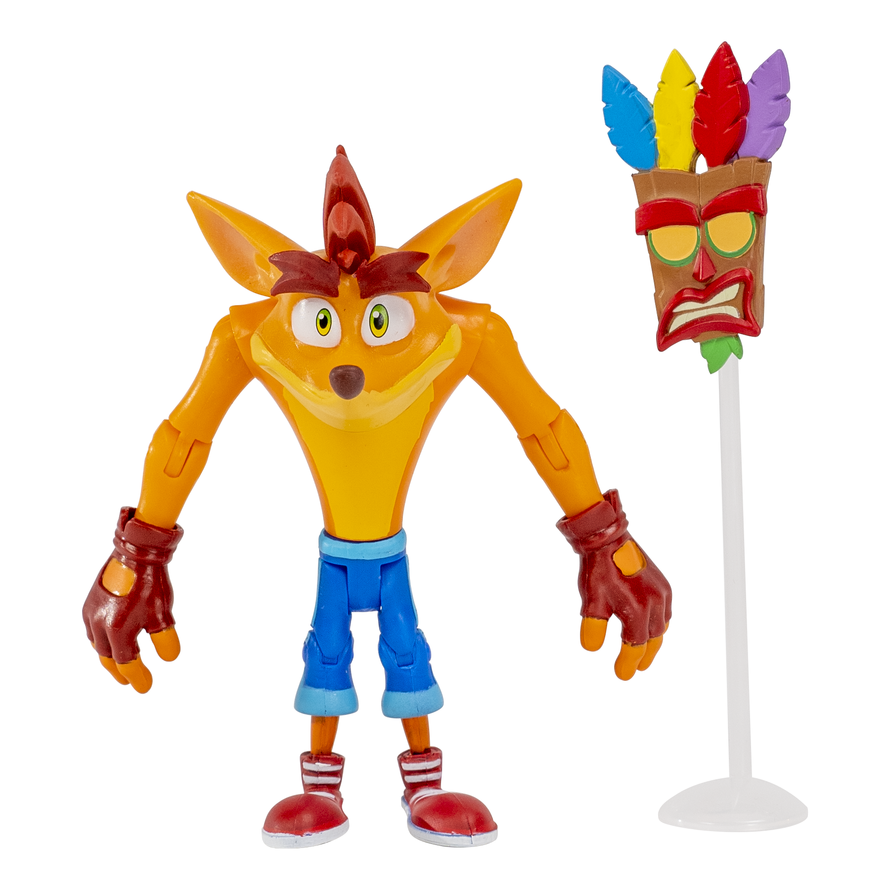 Hot Deal! Crash Bandicoot 4.5 Action Figure - Series 1 Standard Crash for Fans