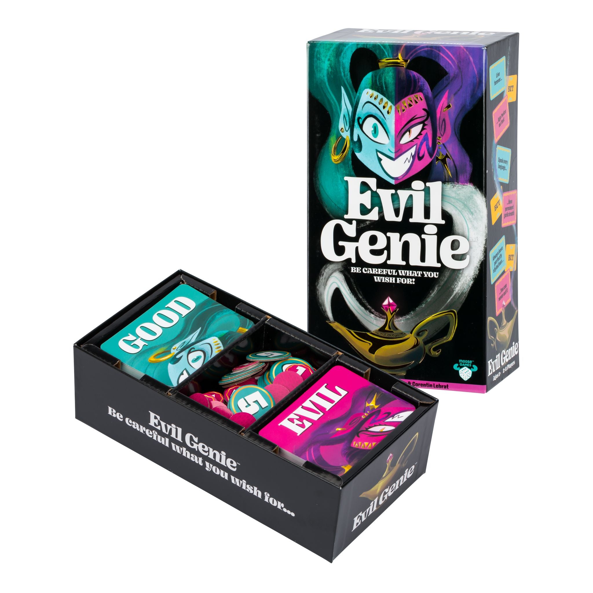 Magical and Mischievous Evil Genie Party Card Game for 2 - 8 Players