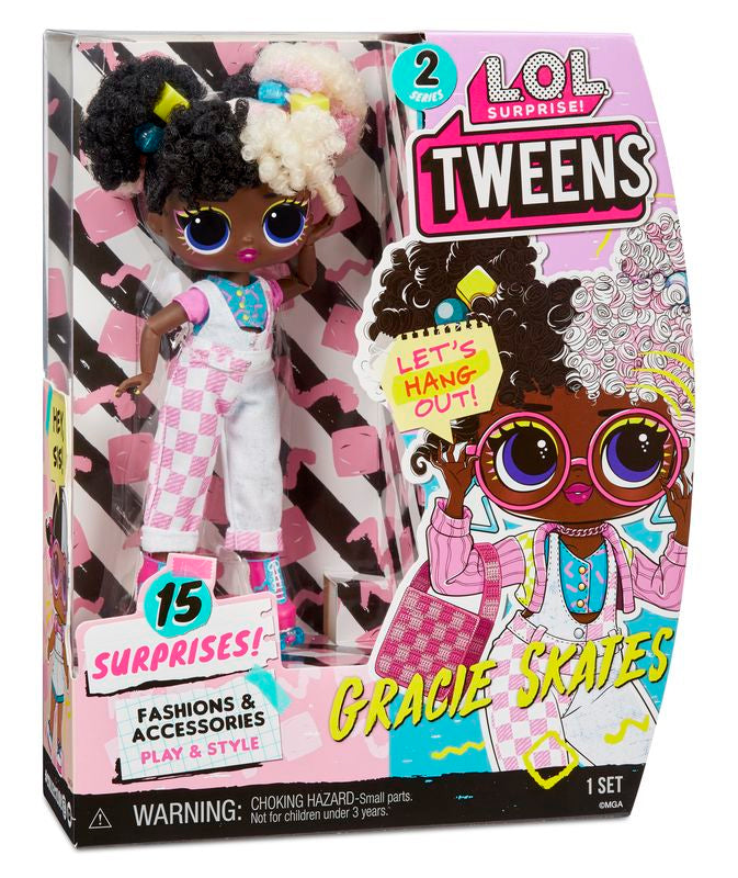 L.O.L. Surprise Tweens S2 Fashion Doll - Gracie Skates with 15 Surprises