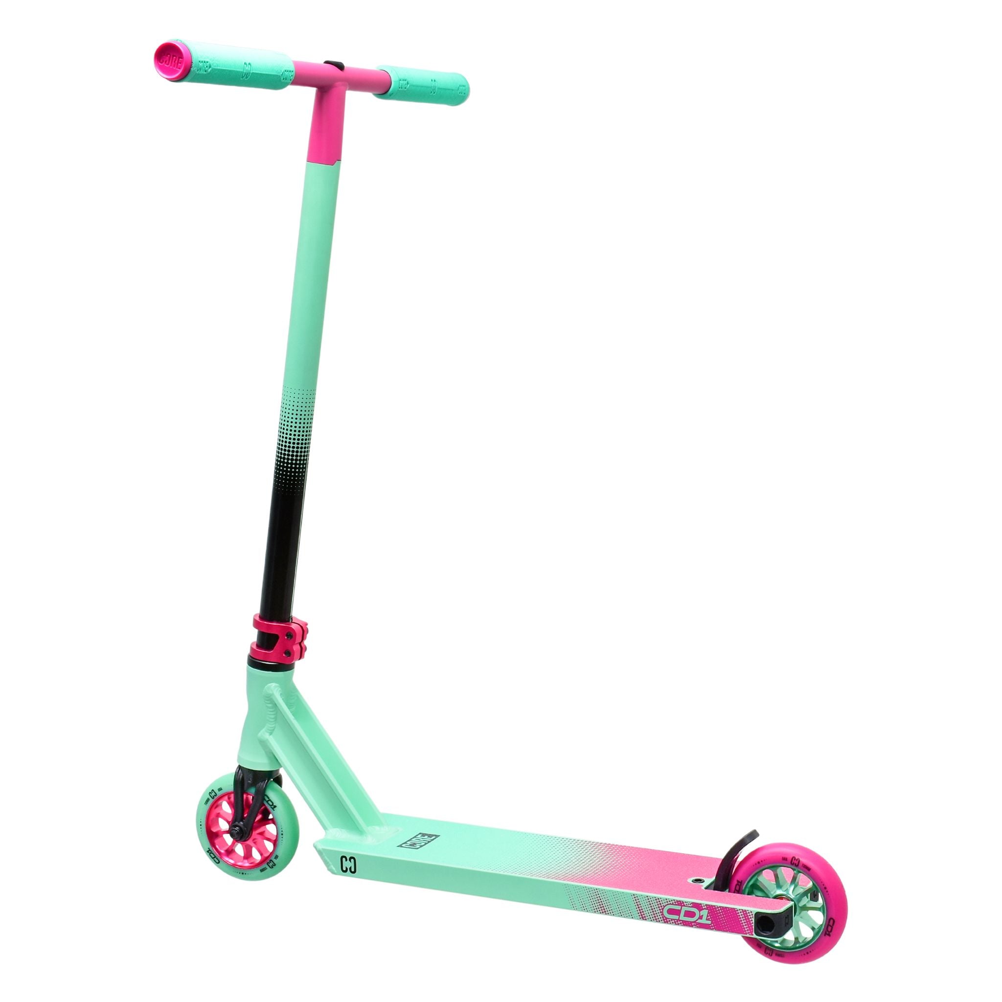 Core CD1 Teal/Pink Complete Stunt Scooter - Ideal for Beginner Riders