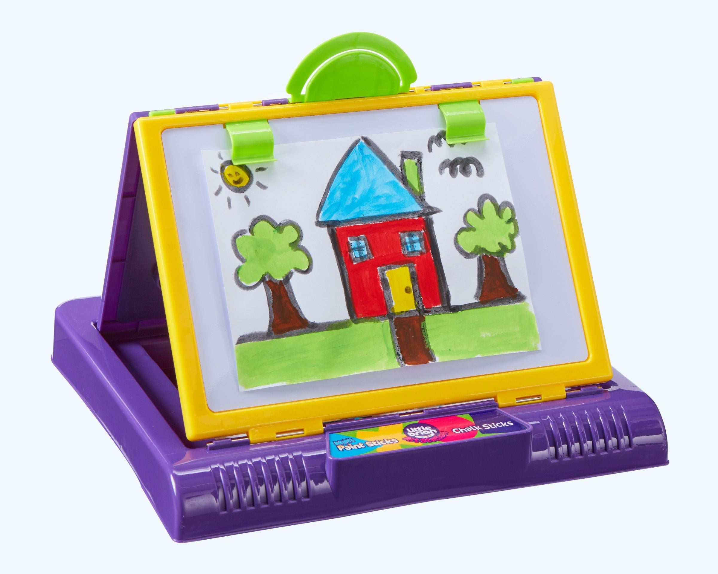 Hot Sale! Little Brian Mini Art Station with Paint Sticks and Chalk Sticks