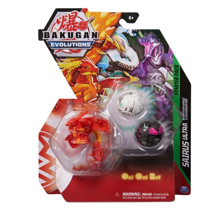Hot Deal! Bakugan Evolutions S4 Starter Pack - Includes Sairus Ultra, Warrior Whale, and Dragonoid Evo