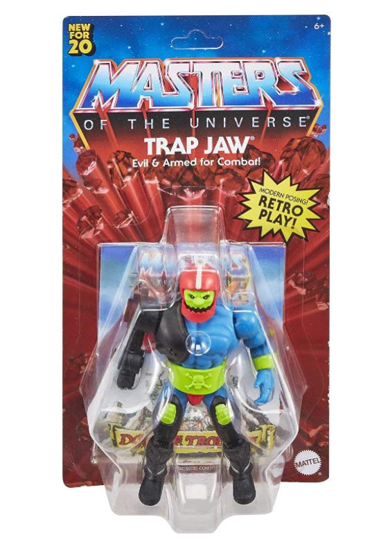 Hot! Masters Of The Universe Origins - Blue Trap Jaw Action Figure