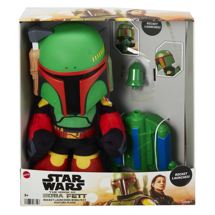 Hot! Star Wars Boba Fett Rocket - Launching Plush