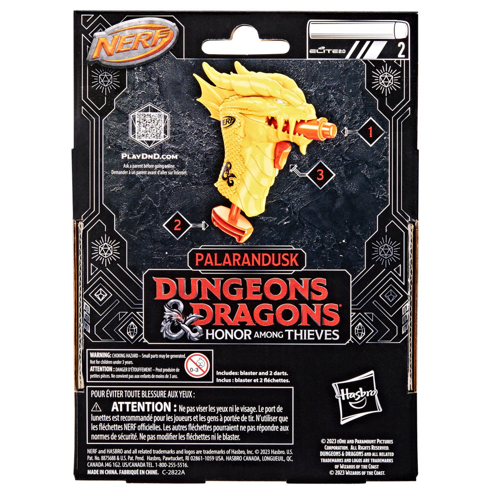 Hot! Nerf Microshots D&D Palarandusk Dart Blaster