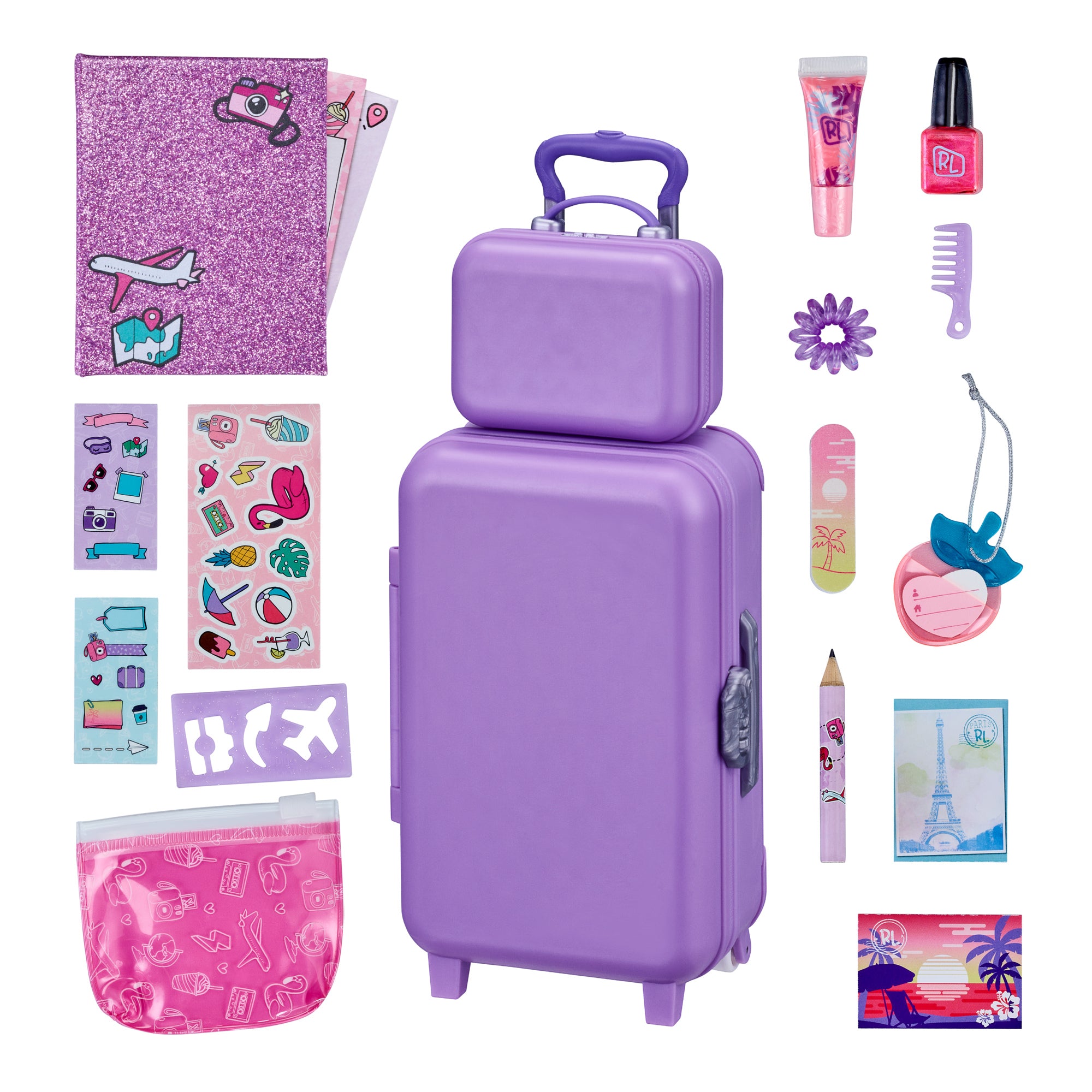 Hot Deal! Real Littles Micro Roller Case Set with Travel Journal - Perfect for Surprise Vacations