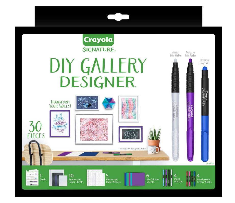 Crayola Signature DIY Gallery Wall Designer Kit - Perfect for Creative Kids Aged 8+