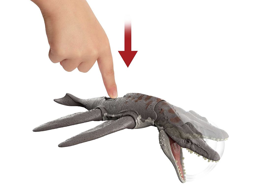 Jurassic World Roar Strikers Medium - Sized Liopleurodon Dinosaur Figure with Sound and Action
