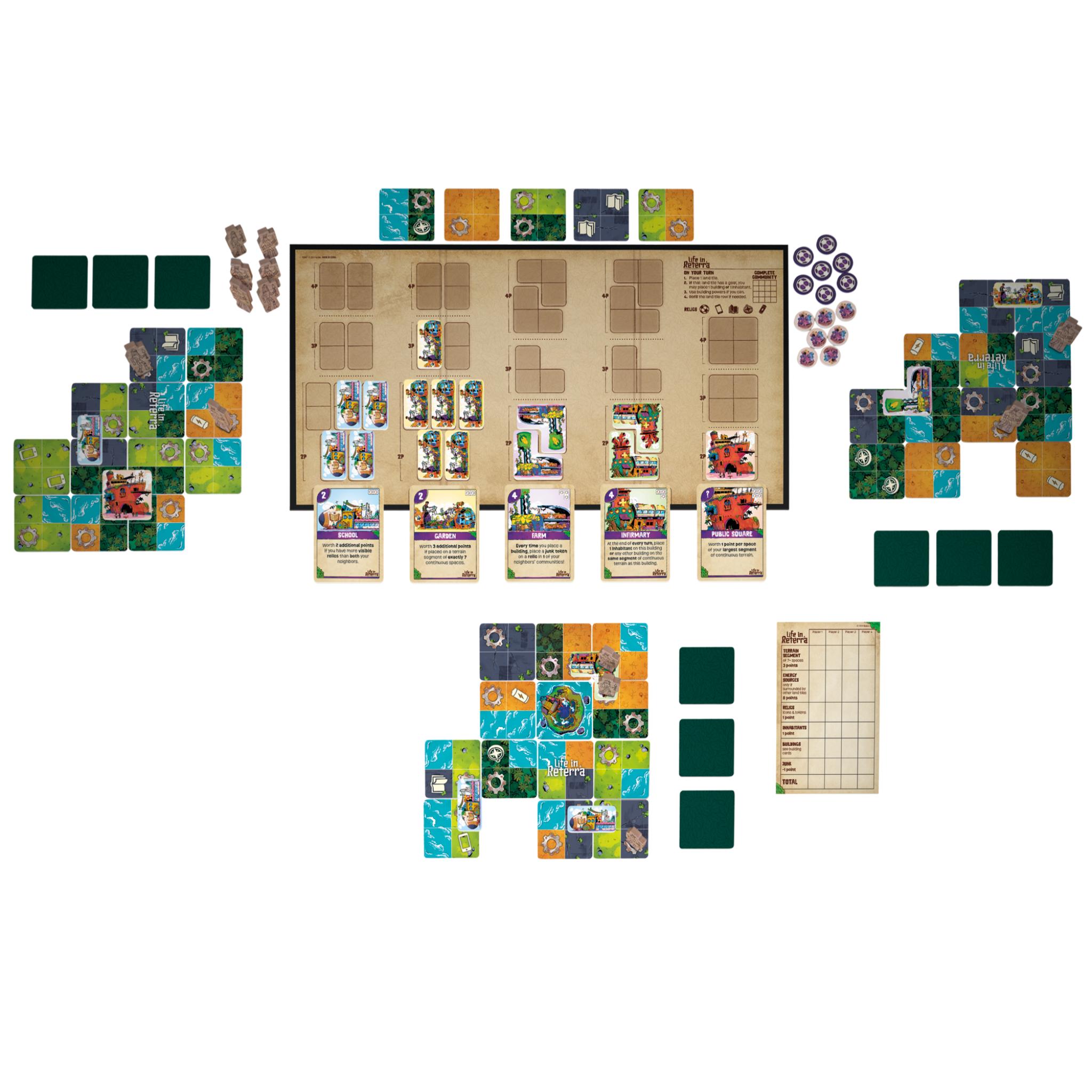 Life In Reterra: An Immersive Community - Building Board Game for All Ages