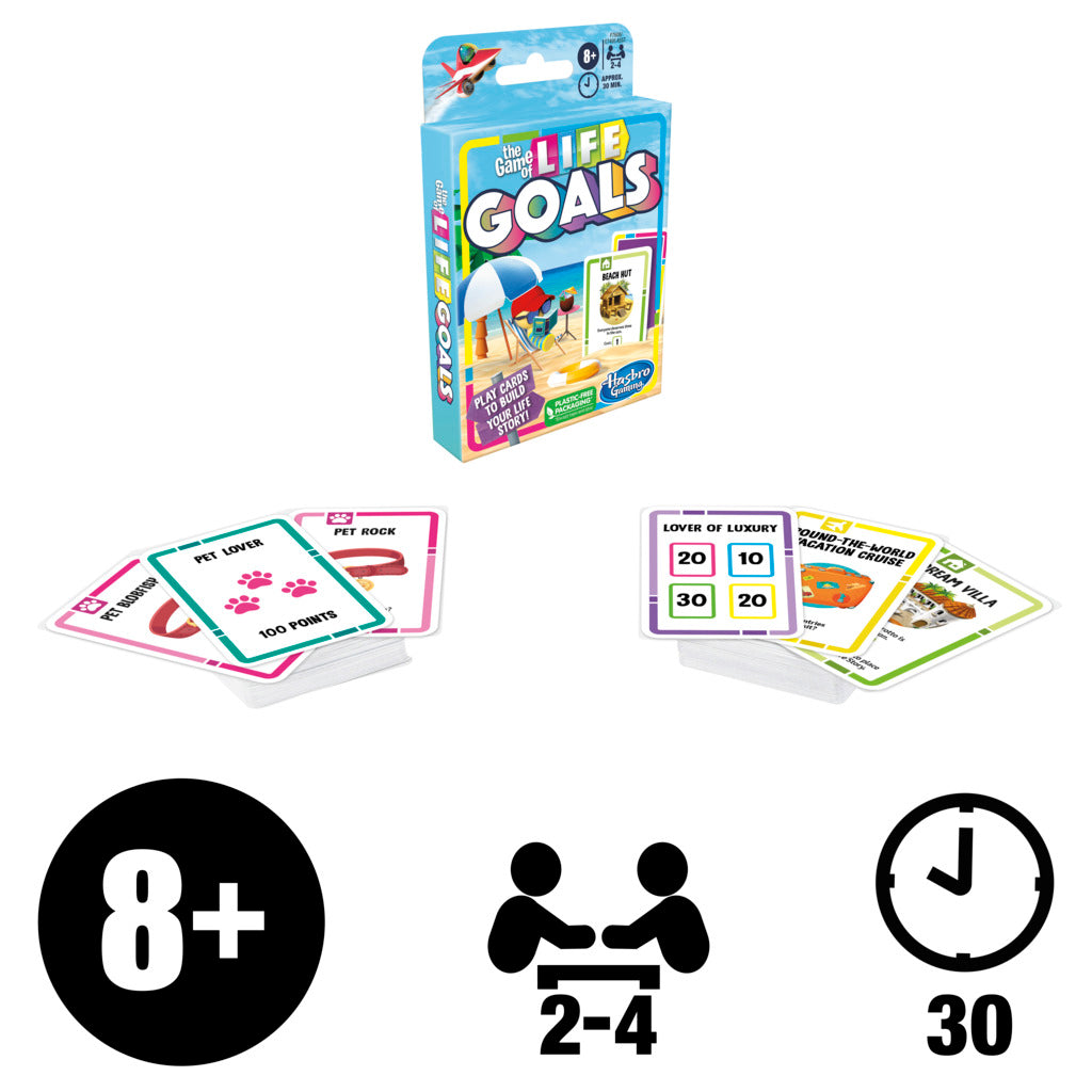 Hot Deal! Classic Life Goals Card Game - A Fun Family Entertainment for All Ages