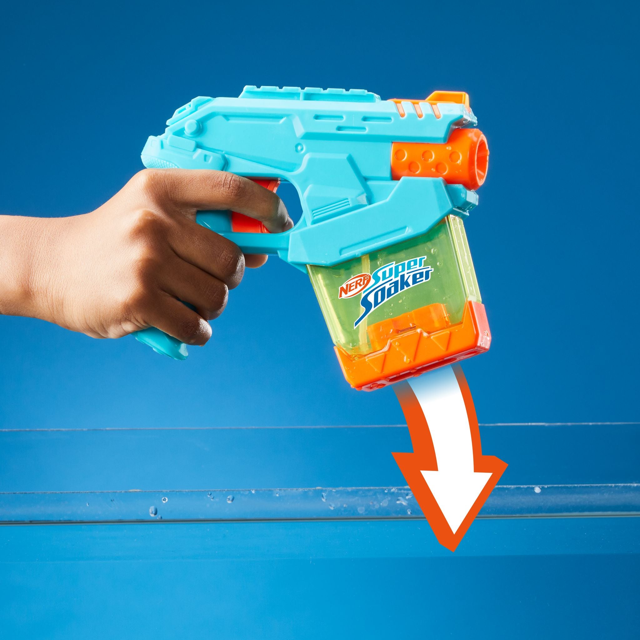 Hot Deal! Nerf Super Soaker Mini Water Blaster with Instant Dunk - Fill Feature
