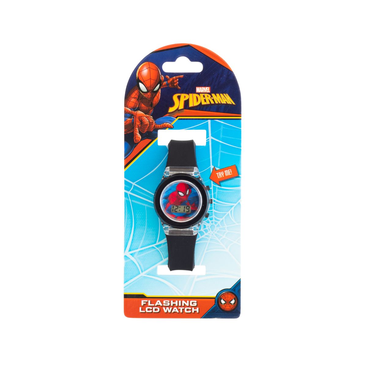 Hot! Spider - Man Themed Digital Light - Up Watch for Kids 6+