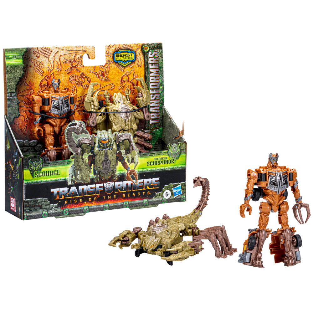 Hot! Transformers Rise Of The Beasts Beast Combiner 2-Pack: Scourge & Predacon Scorponok