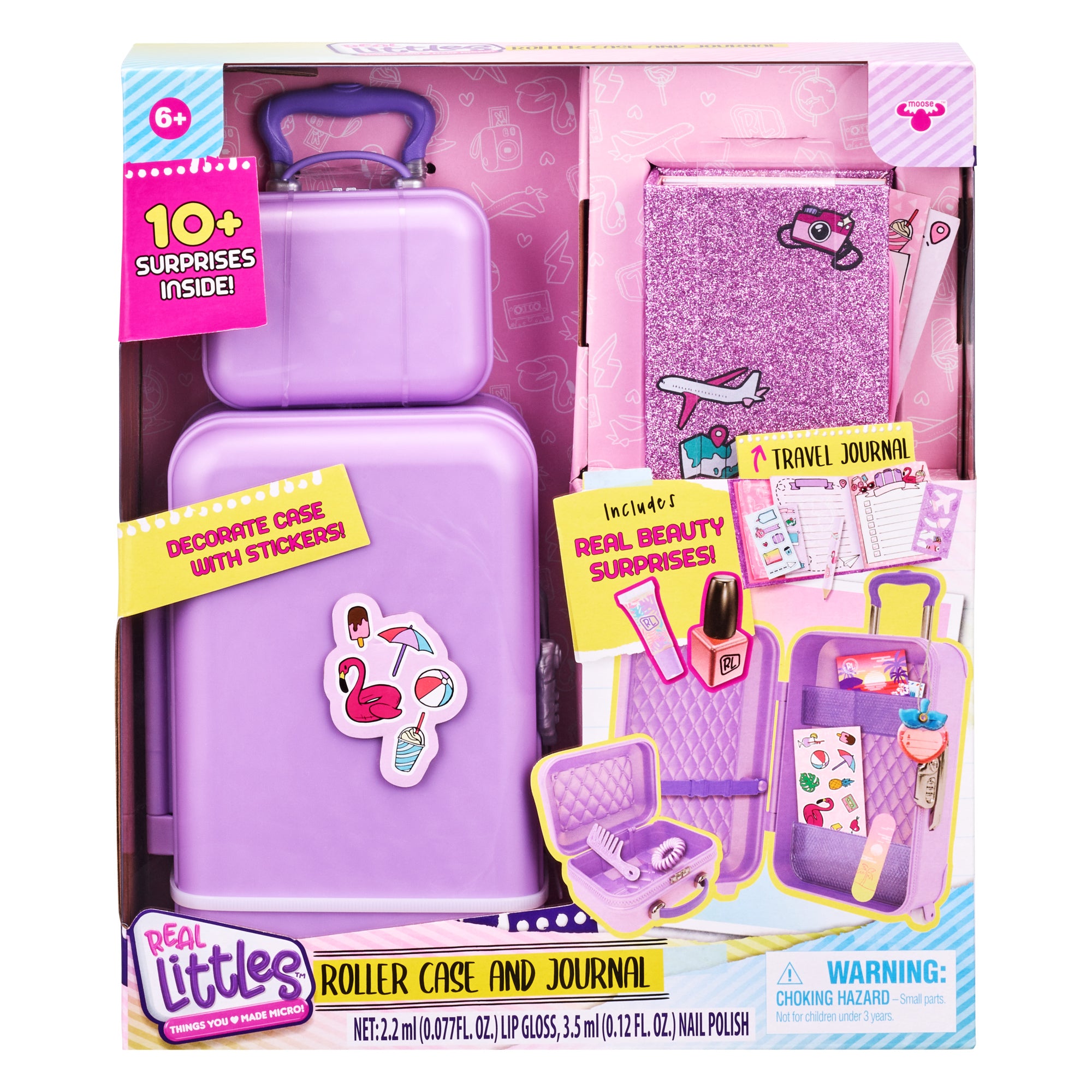 Hot Deal! Real Littles Micro Roller Case Set with Travel Journal - Perfect for Surprise Vacations