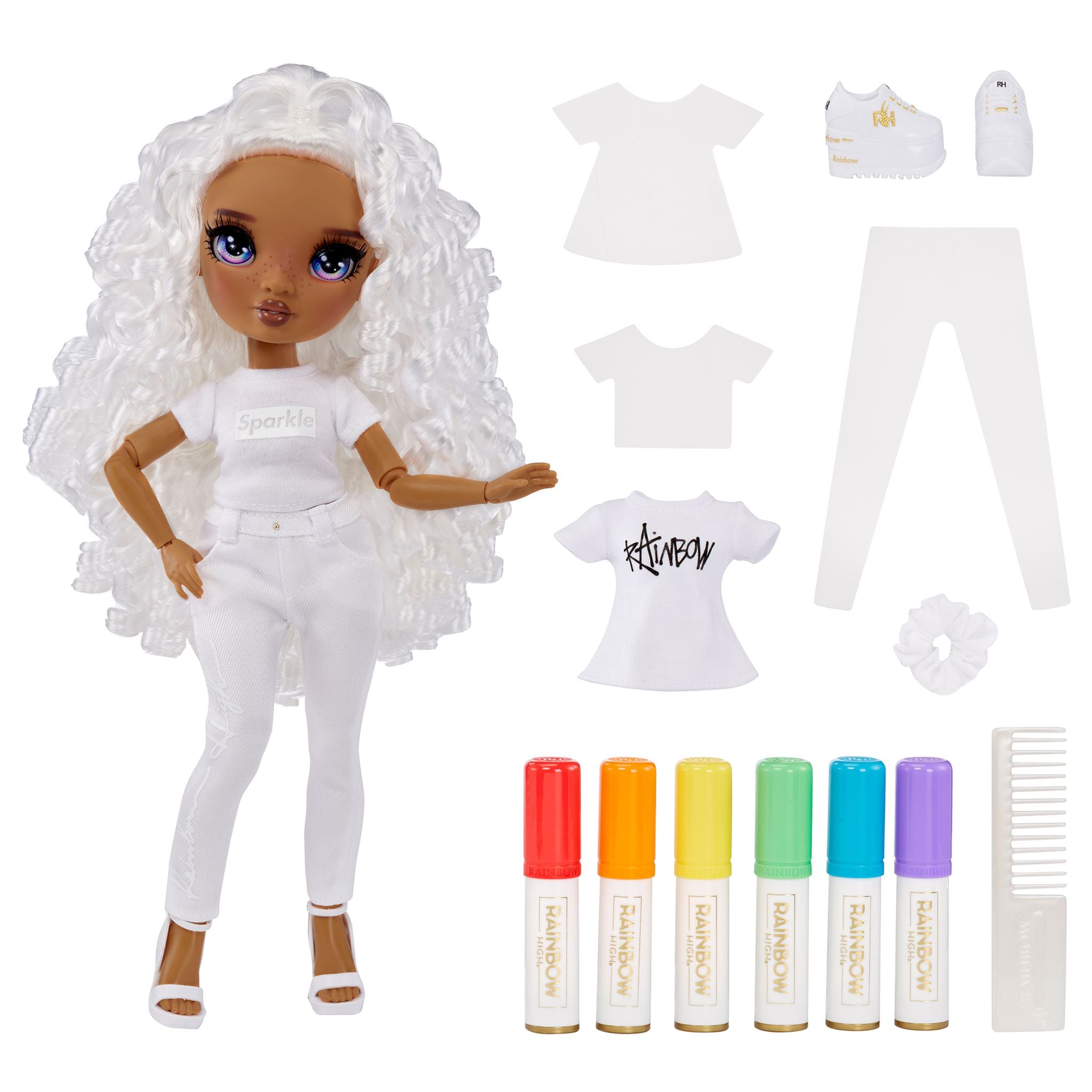 Rainbow High Purple - Eyed Fashion Doll: Colour & Create Now!