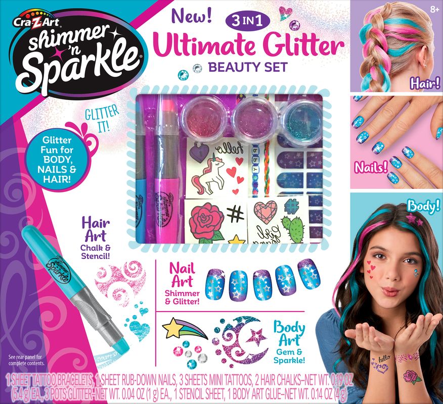 Cra-Z-Art Shimmering Glitter 3-in-1 Beauty Set - Get the Glitz Now!