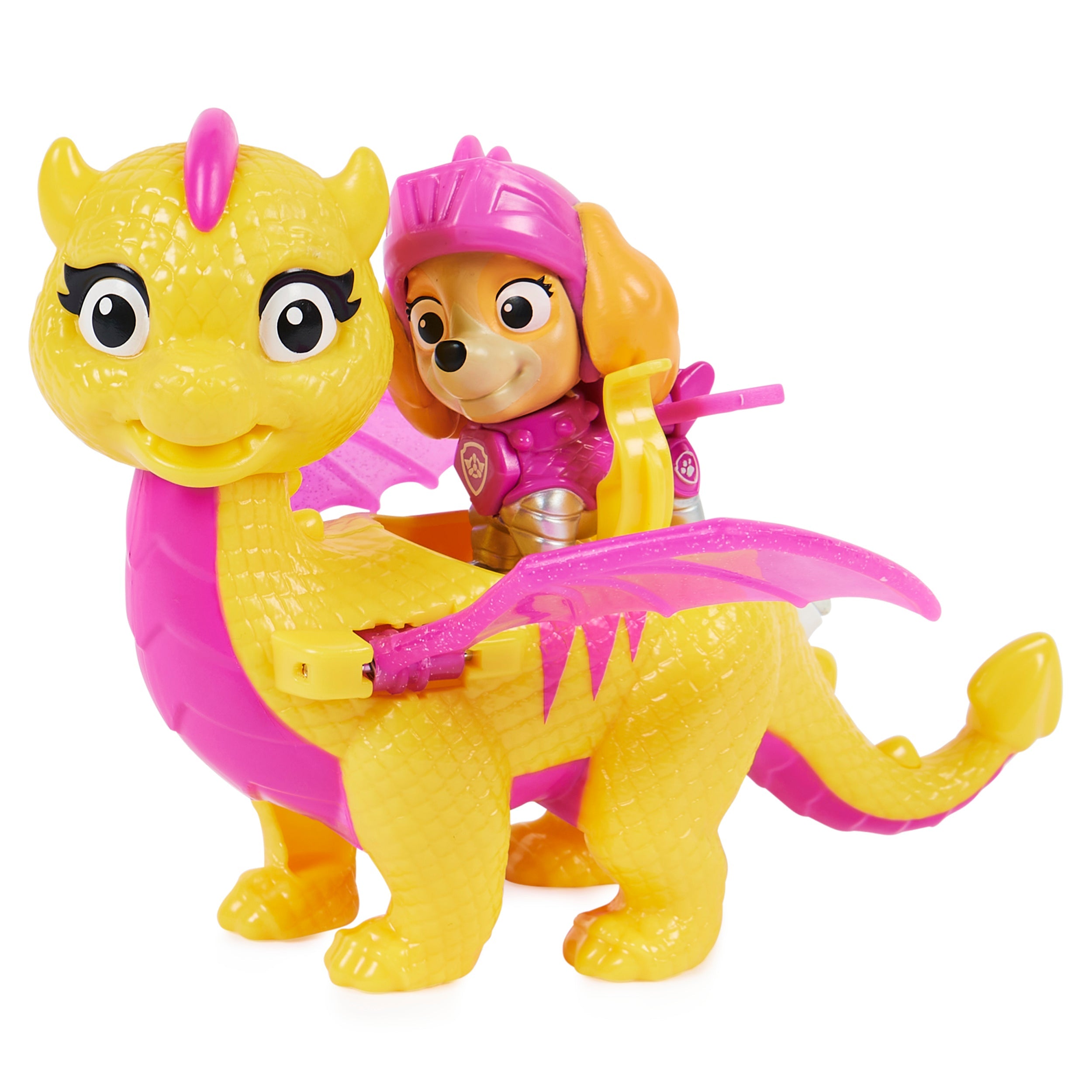 PAW Patrol Rescue Knights: Skye and Dragon Scorch Action Figures Set