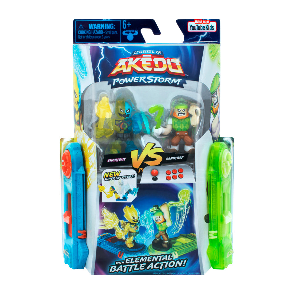 Akedo S4 Powerstorm Vs Pack: Shortout vs Sandtrap - Must - Have Collection!
