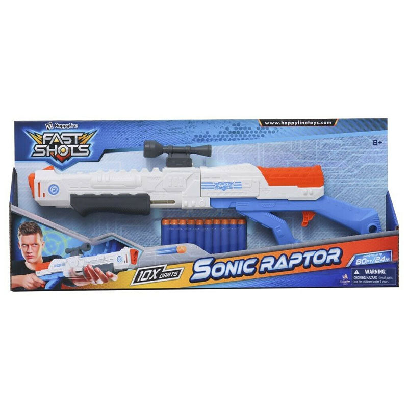 Get Your Hands on the Fast - Firing Sonic Raptor Blaster Foam Gun Now!
