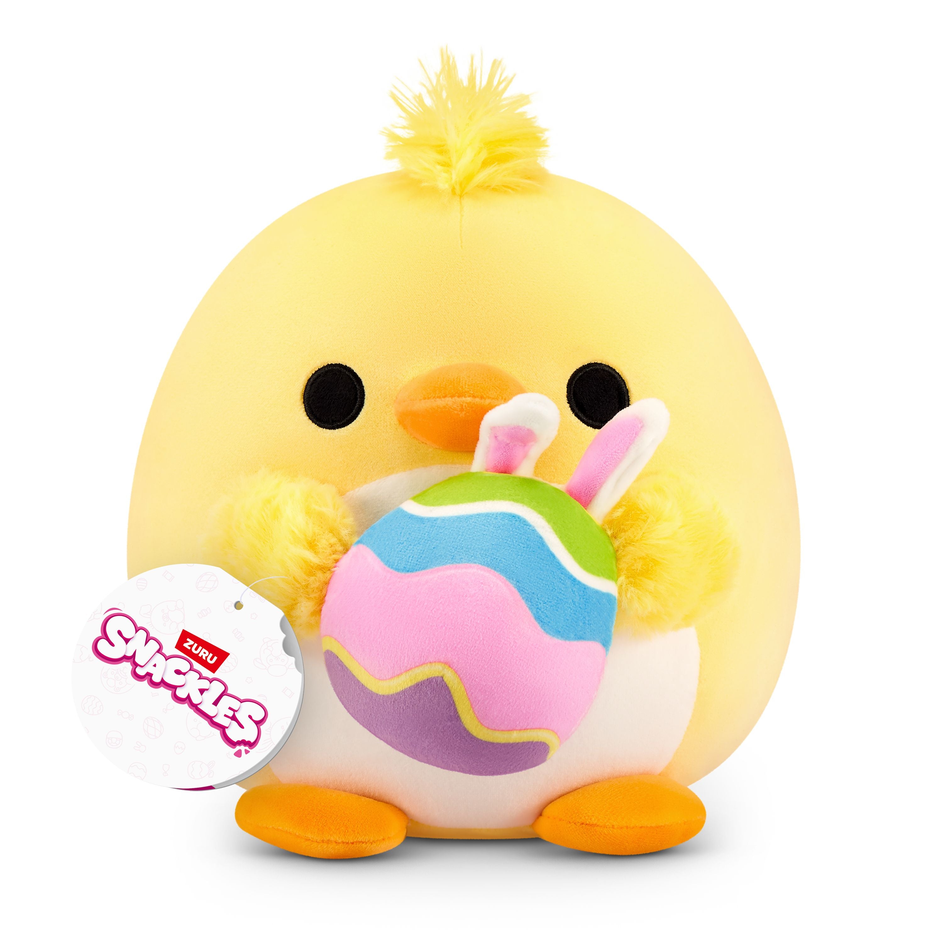 ZURU 8-Inch Snackles Plush Toys - Limited Edition Easter Series Ash Chick, Must-Have Collectibles
