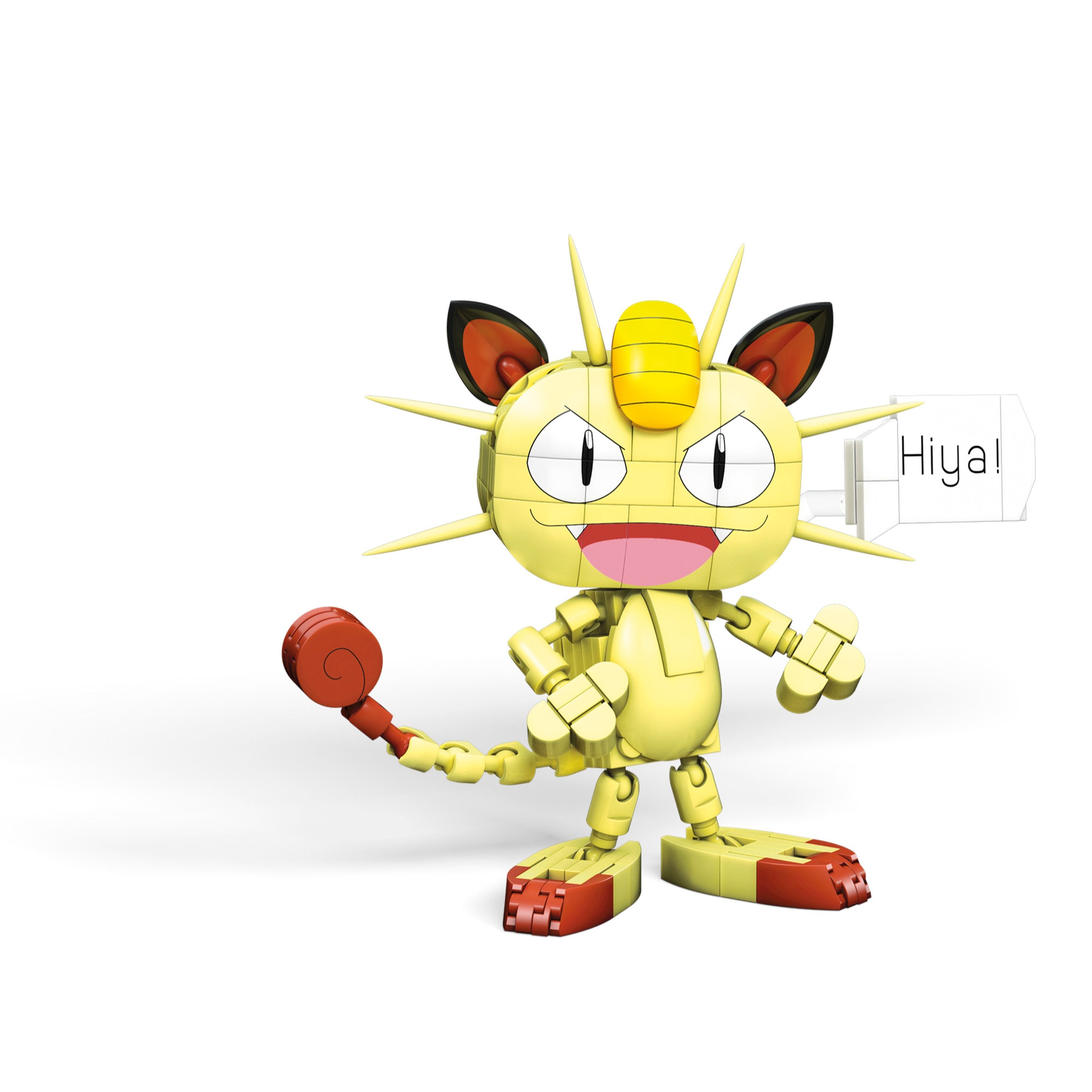 MEGA Construx Large - Sized Buildable Pokemon Meowth for Display