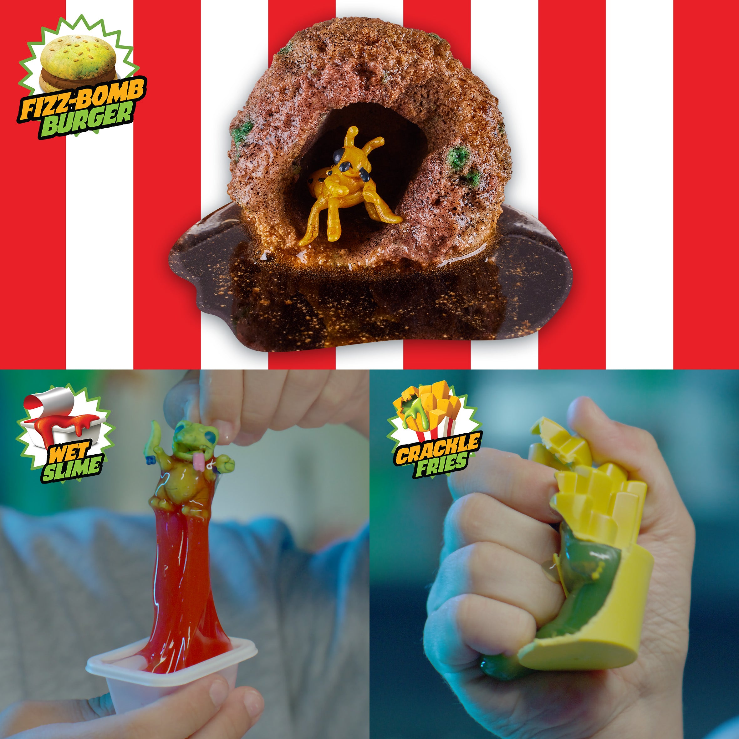 Spooky Terror - Fried Ooze Burger with Surprise Elements