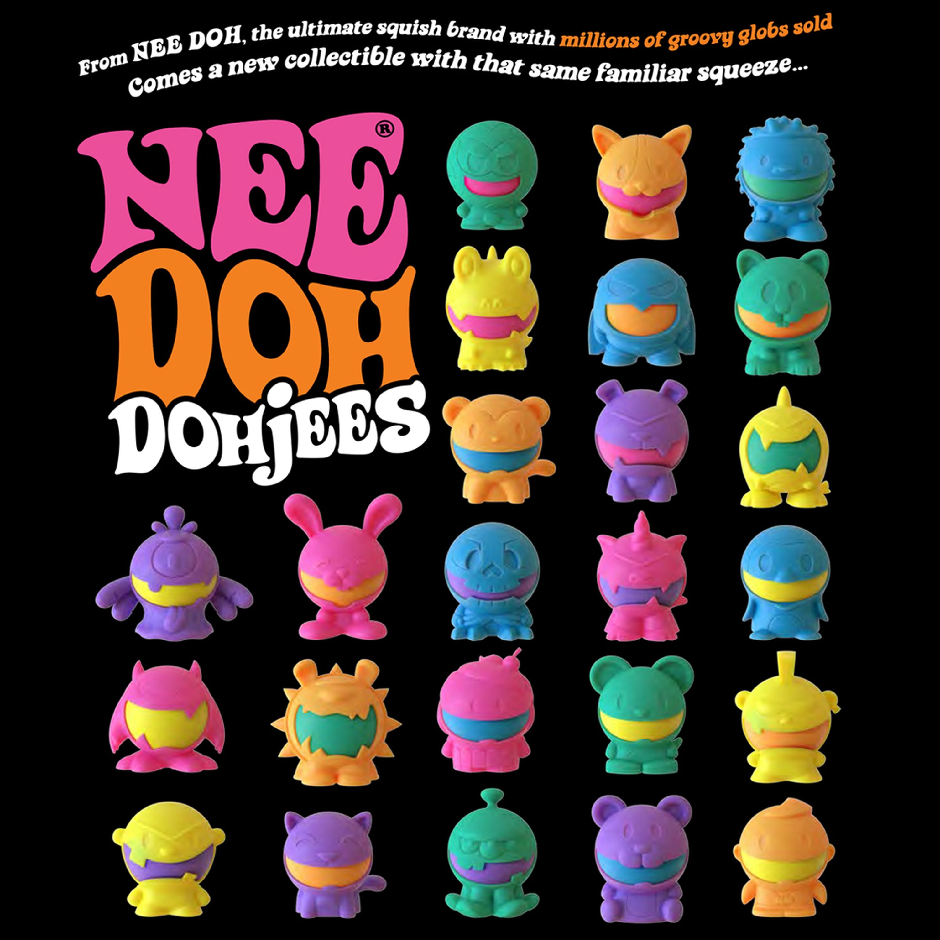 Schylling NeeDoh Dohjees 3-Pack: Collectible Fun!